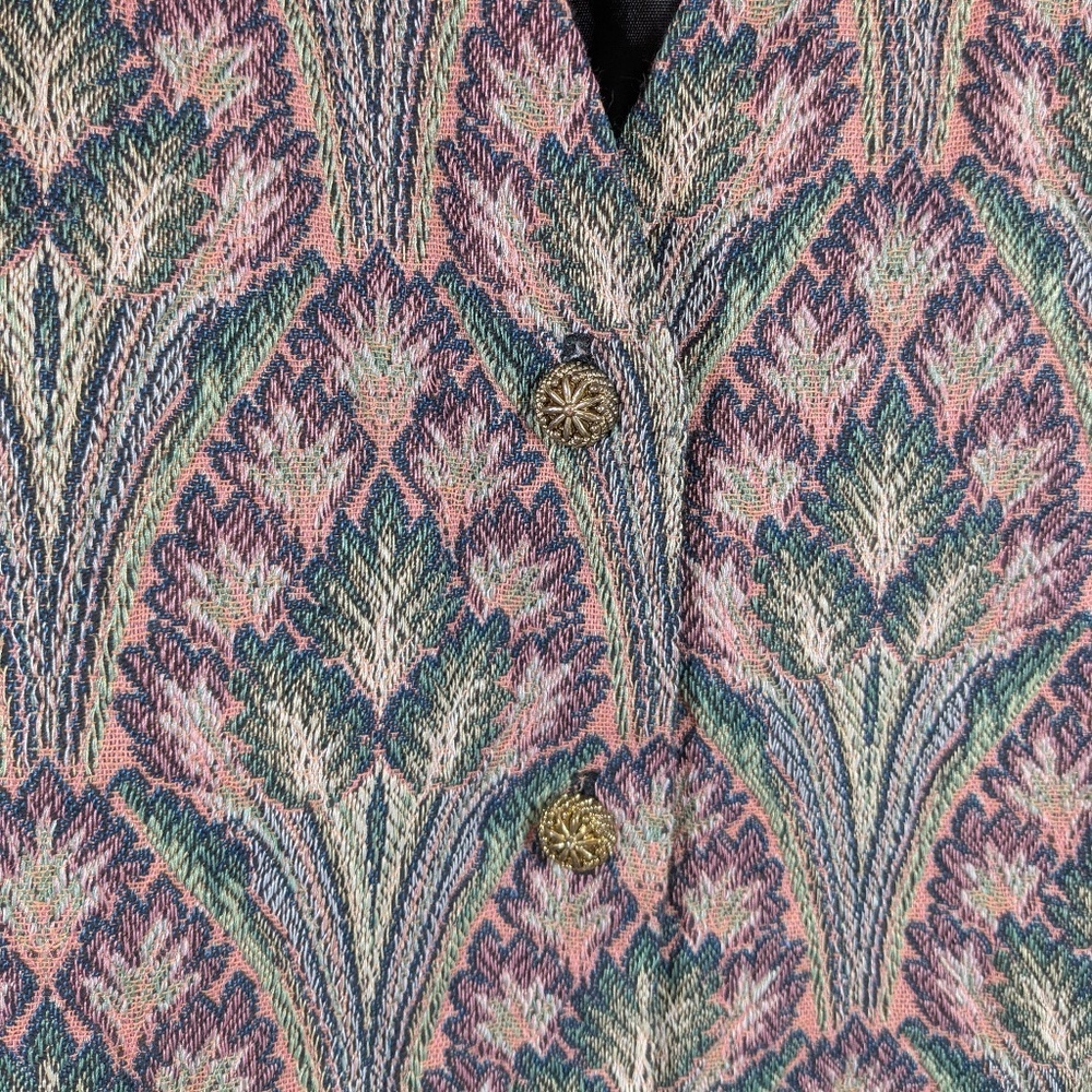 Vintage Women’s 80s/90s Vest with Gold Buttons - Picture 3 of 4